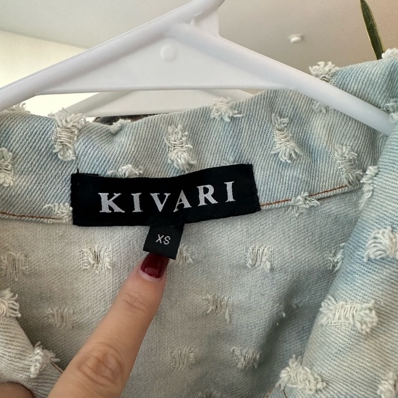 distressed denim jacket - Picture 3 of 5